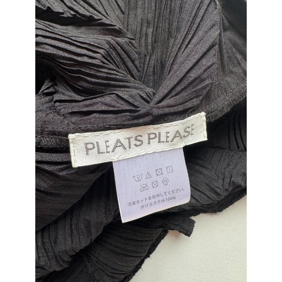 Issey Miyake pleats please black deconstructed duster robe trench coat - Picture 2 of 10